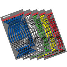12 полосок, наклейка на колесо мотоцикла, Светоотражающая полоса на обод, внешний обод, аксессуары, наклейка s для SUZUKI RF900R rf 900r 2024 - купить недорого