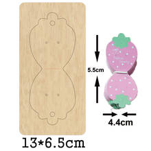 Strawberry Bow Knot Headband Headdress Cutting Mold Wood Dies For Blade Rule Cutter For DIY Leather Cloth Paper Headwear Crafts 2024 - buy cheap