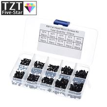 500Pcs M2 M2.5 M3 KM Screw Flat Head Phillips Screws Laptop Notebook Screws Set Kit for computer small screw 2024 - buy cheap