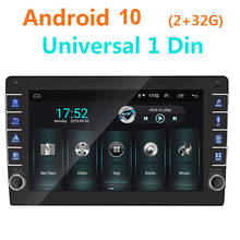 2+32G 1Din 9" Android 10 Auto Radio Car Multimedia Player Gps Navigation 1 din Audio Stereo WIFI Autoradio USB Universal 2024 - buy cheap