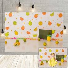 Avezano-Fondo de fotografía de verano para recién nacido, telón de fondo de limón fresco, fruta, estudio fotográfico, decoración para fiesta de cumpleaños de niños 2024 - compra barato