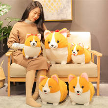 New 40-60cm Cute Fat Corgi  Dog Plush Toy Stuffed Soft Animal Corgi Chai Pillow Christmas Gift for Kids Kawaii Valentine Present 2024 - buy cheap