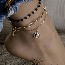 3 Pieces Chains Anklets Women Fashion Beach Ankle Bracelet Female Feet Jewelry Accessories 2020 Jewelry Moon Leg Bracelets 2024 - buy cheap