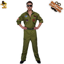 Men Green Flight Pilot Adult Costume for Halloween Party Fancy Dress Up  Cosplay Costumes for Adult Male 2024 - buy cheap