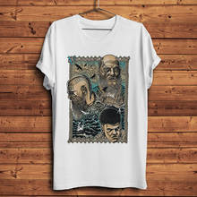 Camiseta branca masculina, design engraçado da lenda dos vichinhos, camiseta casual de verão 2024 - compre barato