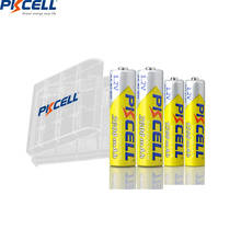 PKCELL 4 Uds AA NIMH 2600mAh baterías + 4 Uds baterías AAA 1200mAh 1,2 V Ni-MH AA/AAA batería recargable para la cámara de juguete 2024 - compra barato