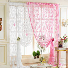 Butterfly Curtains Tulle Window Curtain for Living Room Bedroom Kitchen Curtains Printed Sheer Voile Cortinas 1 2024 - buy cheap