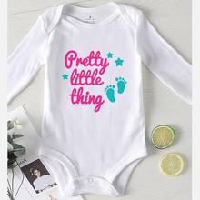 Toddler Girls Winter Rompers Printing Baby Boy Clothing Pretty Little Thing Cotton Jumpsuit Kids Autumn Newborn Girl Outfits 2024 - buy cheap