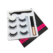 5 Pairs of Magnetic False Eyelashes Magnetic Eyeliner False Eyelash Suit 2024 - buy cheap