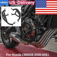 Protector de parachoques para motocicleta, barra de protección para motor de carretera, color negro, para Honda CB650R 2020, 2021, CB 650R, 2019 2024 - compra barato