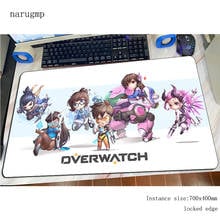 Overwatch-alfombrilla de ratón para gamer, alfombrilla de goma de 80x40cm para escritorio, accesorios de ratón para juegos de ordenador, tapetes de Teclado de gran tamaño 2024 - compra barato