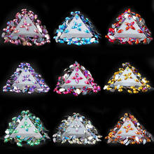 100Pcs 8*13mm Teardrop Mix Color AB Flat Back Acrylic Crystal Strass DIY Face Nail Rhinestone Sticker Decoration Gems 2024 - buy cheap