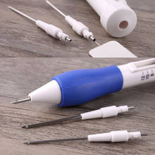 Juego de agujas de plástico para bordado, herramienta de aguja de coser, perforadora de punto, SCVD889, diámetro de 1,3/1,6/2,2mm, 6 unids/set 2024 - compra barato