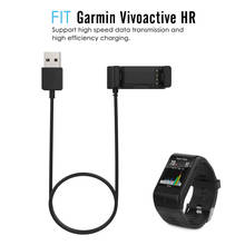 Adequado para garmin vivoactive hr carregador adaptador usb cabo de carregamento portátil substituição relógio inteligente titular 2024 - compre barato