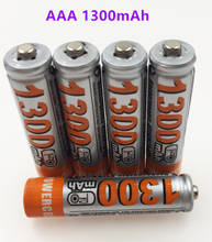 100% New AAA1300 battery 1300mAh 3A Rechargeable battery NI-MH 1.2V AAA battery for Clocks, mice, computers, toys so on 2024 - buy cheap