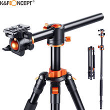 Tripé k & f concept câmera, leve, 2 seções, monopé com cabeça esférica, flexível, para sony/nikon/canon dslr 2024 - compre barato