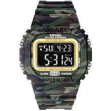 SMAEL-reloj Digital para hombre, cronógrafo electrónico, deportivo, LED, militar, de pulsera, de camuflaje 2024 - compra barato