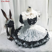 Hot Game Arknights Amiya Cosplay Costume Working Assignment Gorgeous Maid Dress Activity Party Role Play Clothing Custom-Make 2024 - buy cheap