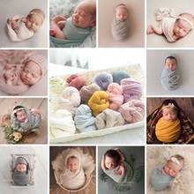 Super Stretch Cotton Newborn Wraps Baby Photography Props Summer Blanket Swaddling Shoot Photo Backdrop Fotografia Accessories 2024 - buy cheap
