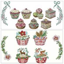 TOP Delicious cake tablecloth patterns Counted Cross Stitch 11CT 14CT 18CT DIY Cross Stitch Kit Embroidery Needlework Sets 2024 - buy cheap