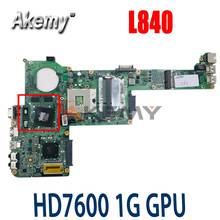 AKemy для Toshiba C800 C840 M800 M840 L800 L840 ноутбук ПК A000174760 DABY3CMB8E0 материнская плата портативного компьютера с HD7600 1G GPU 2024 - купить недорого