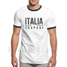 Trapani Italia T Shirt Diy Big Size 100% Cotton Tràpani Città Di Trapani Trapanesi Sicily Sicilia Italy Italia Italian Italy 2024 - buy cheap