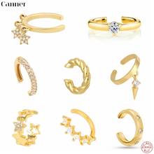 Canner 1pcs 925 Sterling Silver Earcuff Designer CZ Cartilage No Piercing Clip On Earrings Fine Jewelry 2021 Trend pendientes W5 2024 - buy cheap