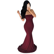 Hot New Sexy Sexy Tube Top Dress 2020 Spring Casual Women's Dress Wine Red Black Royal Blue Dress 2024 - buy cheap