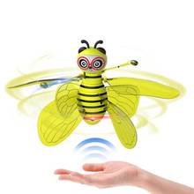 Rc voando aeronaves abelha avião brinquedo de controle remoto aeronave eletrônica mini helicóptero crianças brinquedos 2024 - compre barato