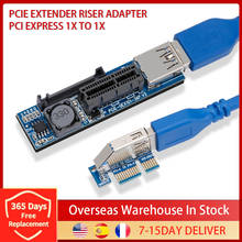 Adaptador de tarjeta extensora PCI-E 1X a X1, Cable USB 3,0 para placa base de minería BTC, SATA Power PCI Express 2024 - compra barato