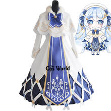 2021 Мику принцесса снежное платье униформа наряд аниме настроить косплей костюмы 2024 - купить недорого