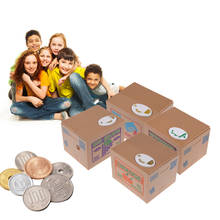 Копилка с крадущим монету котенком или пандой, коробочка для денег, автоматическая копилка, коробка для сбережений в подарок ребенку на день рождения 2024 - купить недорого