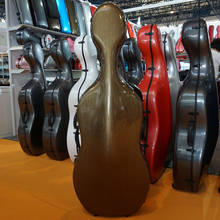 Boa qualidade violoncelo caso 4/4 violoncelo de fibra carbono caso duro 3.6kg cor bronze 2024 - compre barato