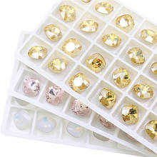 K9 diamante de vidro quadrado strass para roupas 3d, decorações de nailart pedras e cristais de aplicação de joias 2024 - compre barato