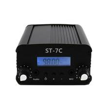 ST-7C 1W/7W 12V 3A 76-108 МГц Стерео PLL FM передатчик FM вещания радио станции 2024 - купить недорого