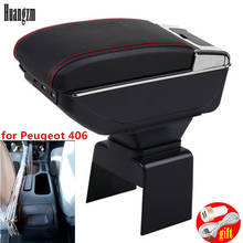 for Peugeot 406 armrest box universal car center console caja modification accessories double raised with USB 2024 - buy cheap