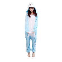 Kigurumi Doraemon Pajama Adult Animal Onesie Women Men Couple 2020 Winter Pajamas Suit Sleepwear Flannel Pijamas 2024 - buy cheap