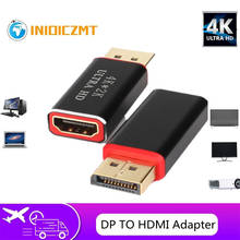 4k displayport dp para hdmi adaptador 1080p porta de exibição conversor de cabo para computador portátil projetor displayport para hdmi adaptador 2024 - compre barato