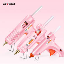 DTBD 70W 150W Professional Pink Hot Melt Mini Glue Gun Set With 7mm 11mm Hot Glue Gun Sticks For DIY Repair Hools Women Tool 2024 - buy cheap