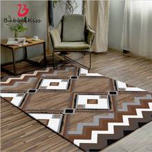 Bubble Kiss Nordic Style Brown Geometric Pattern Non-slip Area Rug for Bedroom Living Room Large Size Carpets for Bed Hand Wash 2024 - buy cheap