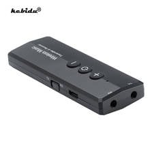 Kebidu-mini transmissor e receptor sem fio, bluetooth 5.0, áudio auxiliar de 3.5mm, kit veicular para tv, pc com botão de controle 2024 - compre barato