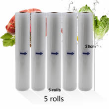 5 Rolls/Lot Kitchen Food Vacuum Bag Storage Bags For Vacuum Sealer Vacuum Packaging Rolls 12/15/20/25/28cm*500cm 2024 - buy cheap