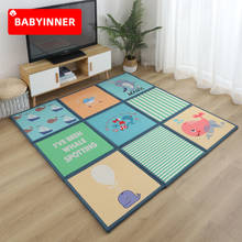 Babyinner-alfombra de juego anticaída para bebé, esteras de empalme de espuma gruesa, puzle de dibujos animados, para sala de estar y dormitorio, 60x60x2,3 cm 2024 - compra barato