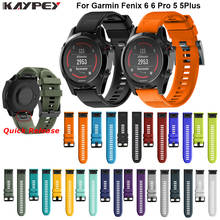 Watchband Strap for Garmin Fenix 5 5X Plus 3 3HR Fenix 6X 6 6S Watch Strap Quick Release Silicone Band For Forerunner 935 Band 2024 - buy cheap