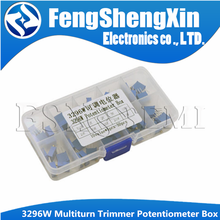 50pcs/lot New 3296W Multiturn Trimmer Potentiometer Kit High Precision  Variable Resistor 500R 1K 2K 5K 10K 20K 50K 100K 200K 1M 2024 - buy cheap