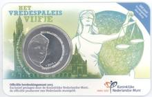 Holanda 2013 100% ° aniversário paz palace 5 euro moeda comemorativa banhada a prata cartão oficial moedas originais reais 2024 - compre barato