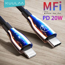 KUULAA MFi USB C to Lightning Cable PD 20W Fast Charging Cable For iPhone 12 Mini Pro Max 11 X XS 8 XR Cord For Macbook iPad Pro 2024 - buy cheap