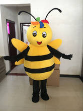 Disfraz de Mascota de abeja amarilla, disfraz de personaje para adulto, disfraz de Mascota de abeja avispa para fiesta de Halloween 2024 - compra barato
