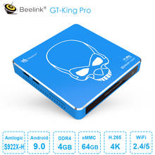 Beelink GT-King Pro Android 9,0 ТВ приставка Amlogic S922X-H HiFi Dulby Аудио ТВ приставка 4 Гб DDR4 64 Гб BT4.1 2,4G 5G WiFi 4K медиаплеер 2024 - купить недорого