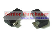 2 шт. 90 градусов левый + правый угол тип micro USB B конвертер «Папа-мама» разъем 2024 - купить недорого